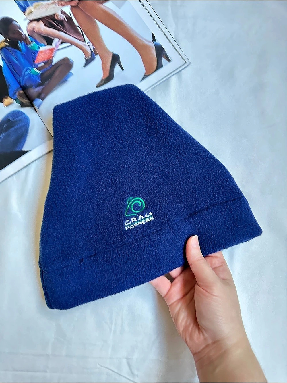 3/50$POLARTEC CRAG HOPPERS Blue Fleece Hat Vintage